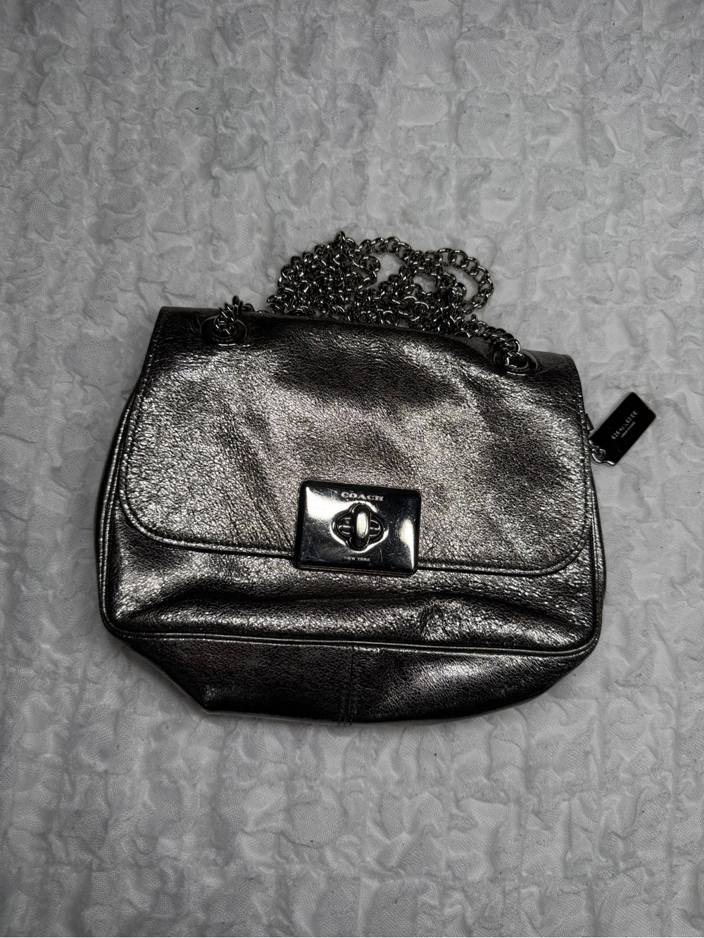 Coach Women's Crinkle Metallic Cassidy Crossbody Bag